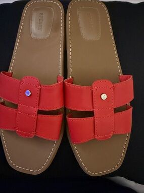 Sperry Women’s Red Double-Strap Slide Sandals